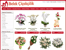 Tablet Screenshot of belekcicekcilik.com